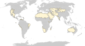 Distribución de los desiertos en el mundo.