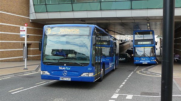 Mercedes-Benz Citaro and East Lancs Lolyne in Bluestar Livery in August 2010.