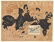 Couverture du Petit Solfège de Claude Terrasse (1893, lithographie, coll. privée).