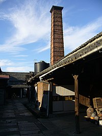 醸造業の煉瓦作りの煙突（千葉県香取市）