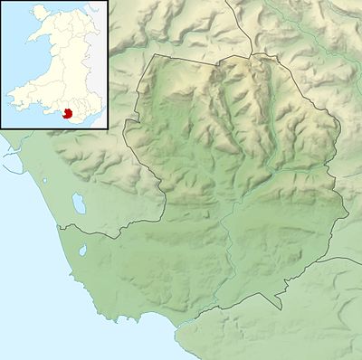 Location map Wales Bridgend
