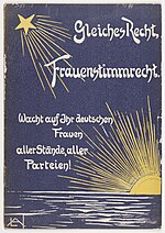 Vignette pour Mouvement pour le droit de vote des femmes en Allemagne