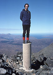 The summit trig point in 1976