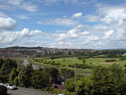 Pogled na Caerleon iz St. Juliansa, Newport