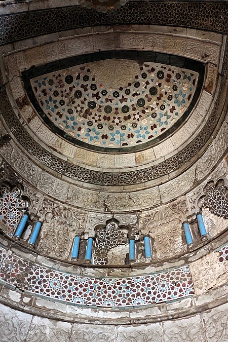 Cairo, moschea di al-maridani, interno, mihrab 02.JPG