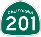 State Route 201 marker