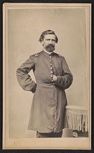 Captain Joseph H. Evans of Co. G, 31st Iowa Infantry Regiment. From the Liljenquist Family Collection of Civil War Photographs, Prints and Photographs Division, Library of Congress Captain Joseph H. Evans of Co. G, 31st Iowa Infantry Regiment in uniform) - Campbell & Ecker, photographers, 407 Main Street, Louisville, Ky LCCN2016646198.jpg