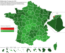 Carte du référendum sur l'autodétermination de l'Algérie de 1961.svg