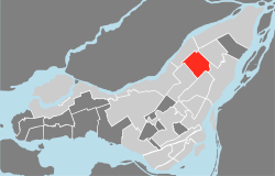 L'emplacement de Saint-Léonard à Montréal