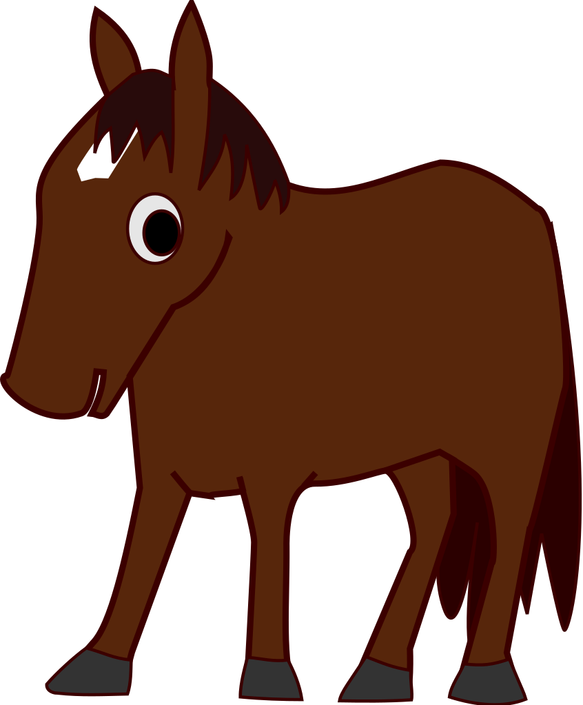 Horse character cartoon Royalty Free Vector Image