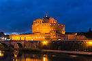 Castel Sant'Angelo at dusk, Rome, Italy.jpg