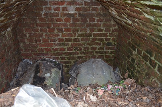 Burial vault (tomb) with two coffins.