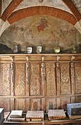 Le cabinet des quatrains au château de Pibrac.