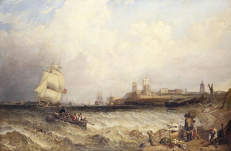 File:Clarkson Stanfield (1793-1867) - Portsmouth Harbour - RCIN 404789 - Royal Collection.jpg