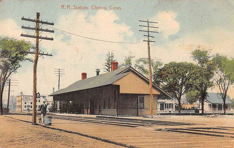File:Clinton CT station 1912 postcard.jpg