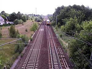 A külső gyűrű a Sellheimbrücke magasságában, a kép bal oldalán a tervezett S-Bahn útvonala látható (2006).