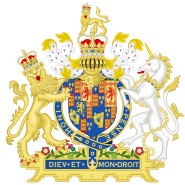 Coat of arms of King William III and Queen Mary II as joint Sovereigns