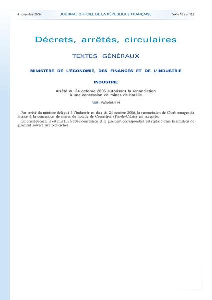 File:Concession de Courrières - Arrêté du 24 octobre 2006.pdf