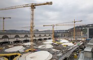 Construction of Stuttgart 21 station in 2023