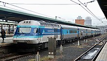 XP2007, in the first CountryLink livery, at Central station in May 2009