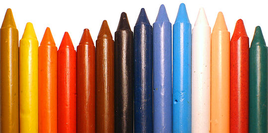 A colorful selection of crayons