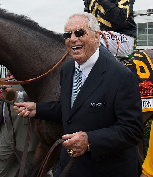 D. Wayne Lukas in the winner's circle of the 2013 Preakness Stakes