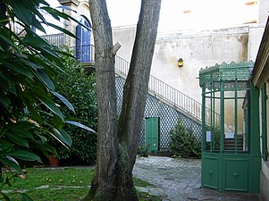 Ancienne entrée du musée par l'escalier depuis la rue Raynouard.