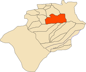 Location of Taghit commune within Béchar Province