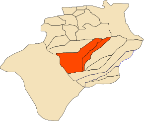 Localizarea districtului în cadrul provinciei