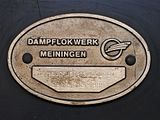 Deutsch: Kesselschild im Dampflokwerk Meiningen, Thüringen