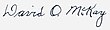 Подпись Дэвида О. Маккея