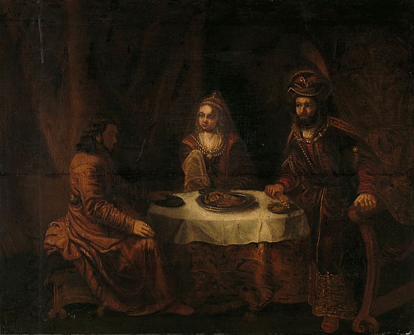 The wrath of Ahasuerus (anonymous), Rijksmuseum.