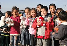 Defend International provided humanitarian aid to Yazidi refugees in Iraqi Kurdistan in December 2014. Defend International Reaches out to Yazidis.jpg