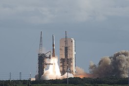 GPS-III SV02 is launched on a Delta IV Delta IV GPS III Magellan rocket (48631124101).jpg