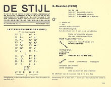 De Stijl November 1921, Dadaism Destijl anthologiebonset.jpg