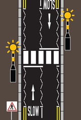 A zebra crossing in Singapore Diagram of a zebra crossing layout in Singapore.png