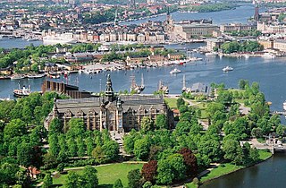 Djurgården Island and urban district in Stockholm, Sweden