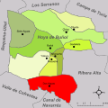 Розташування муніципалітету Дос-Агуас у комарці Оя-де-Буньйоль