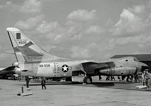 A RB-66B of 19 Tactical Reconnaissance Squadron based at RAF Sculthorpe England, 1957