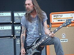 Rex Brown, live with Down in 2009