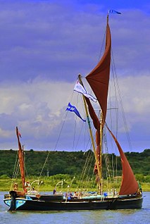 Thames sailing barge type of commercial sailing boat