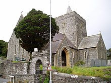 St Padarn's Church, Llanbadarn Fawr, where Stretton was rector. EglwysSantPadarn LlanbadarnFawr.jpg