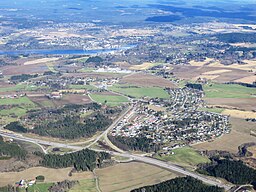 Tätorten Hammerstad omfattade bebyggelse vid sidan av Europaväg 6.