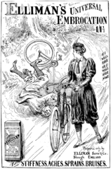 A British ad from 1897 showing a ladies' bicycle/roadster