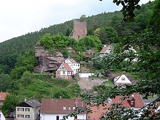 Ort und Burgruine Elmstein