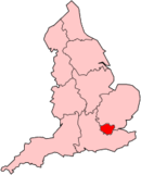 London shown within England