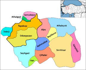 Hartă de poziționare pentru Eskișehir