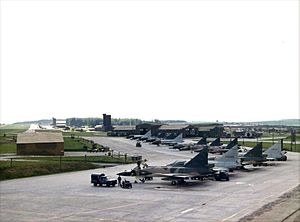 F-102A 525 FIS Bitburg flight line 1967