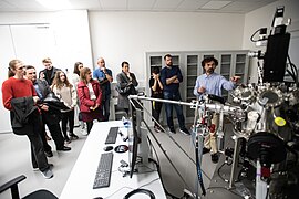 Excursion for public in FZU laboratory