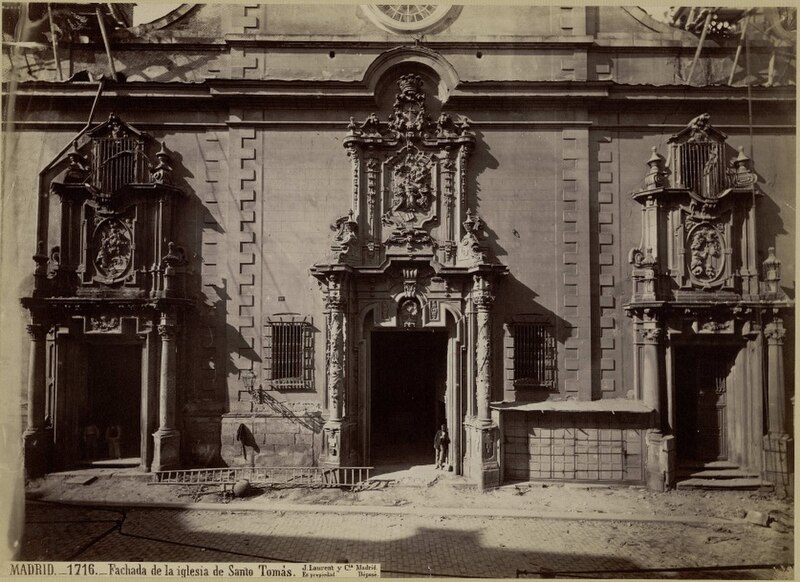 File:Fachada de la Iglesia de Santo Tomás, Madrid (J. Laurent).jpg